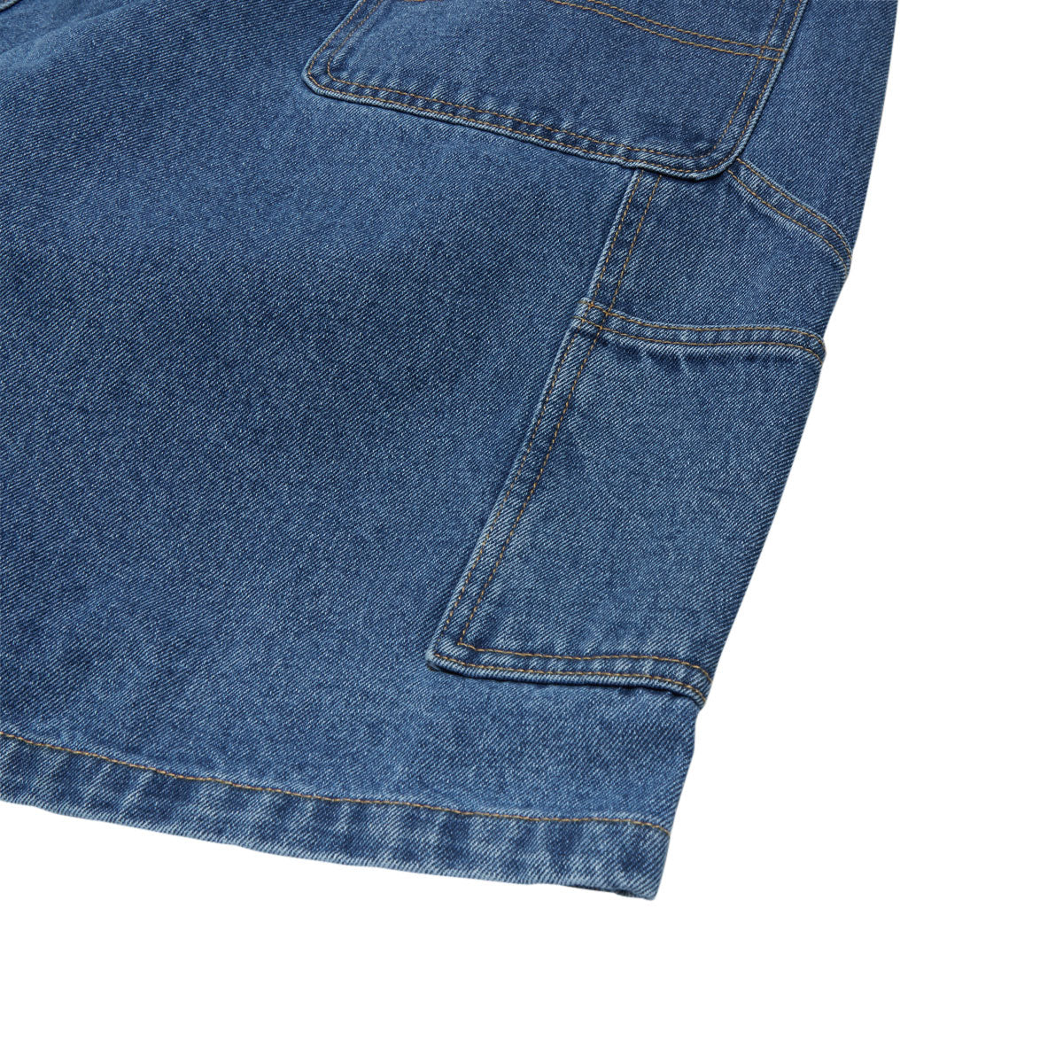 Obey Bigwig Carpenter Denim Shorts - Light Indigo Classic - Image 4
