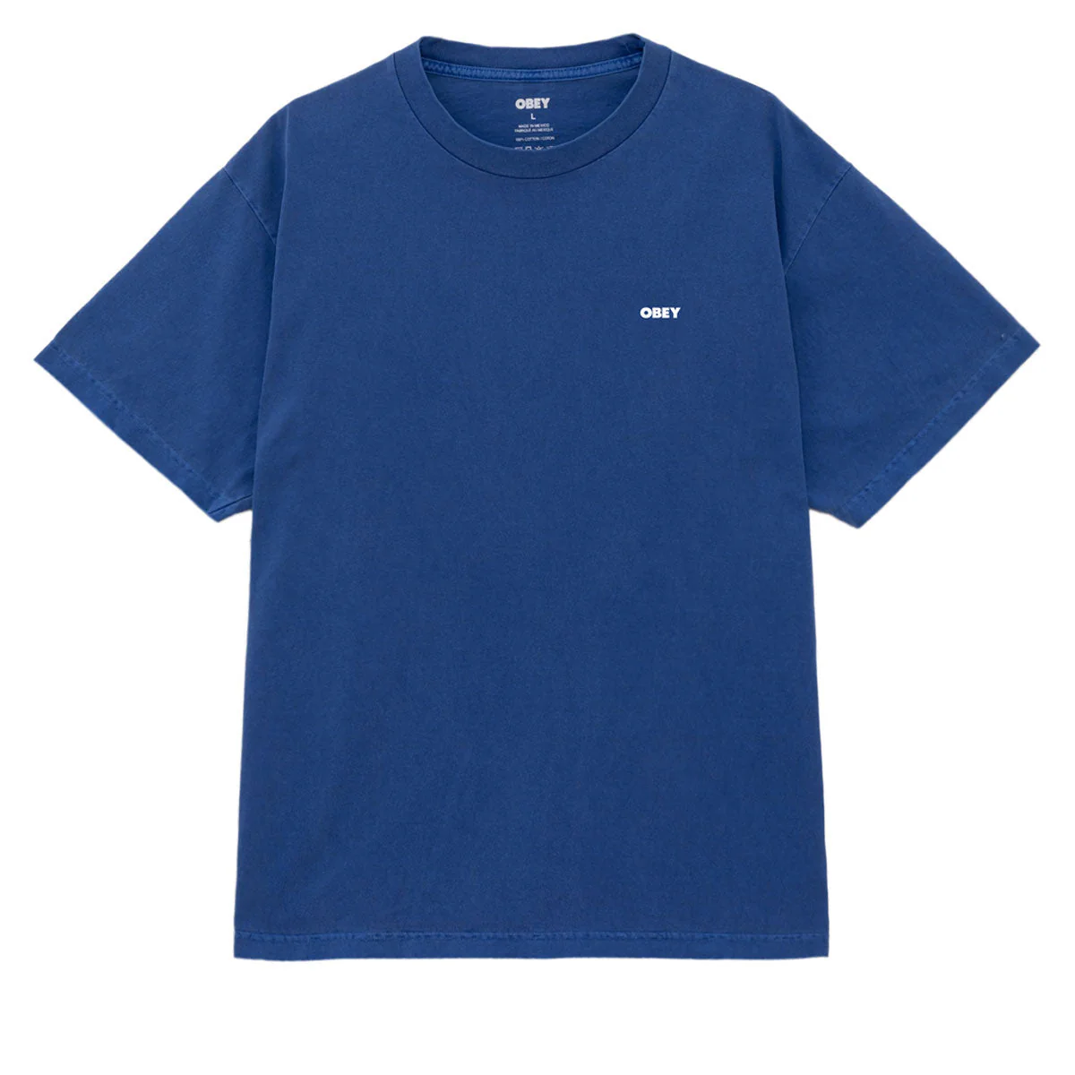 Obey Bold Icon Face T-Shirt - Pigment Electric Indigo - Image 2