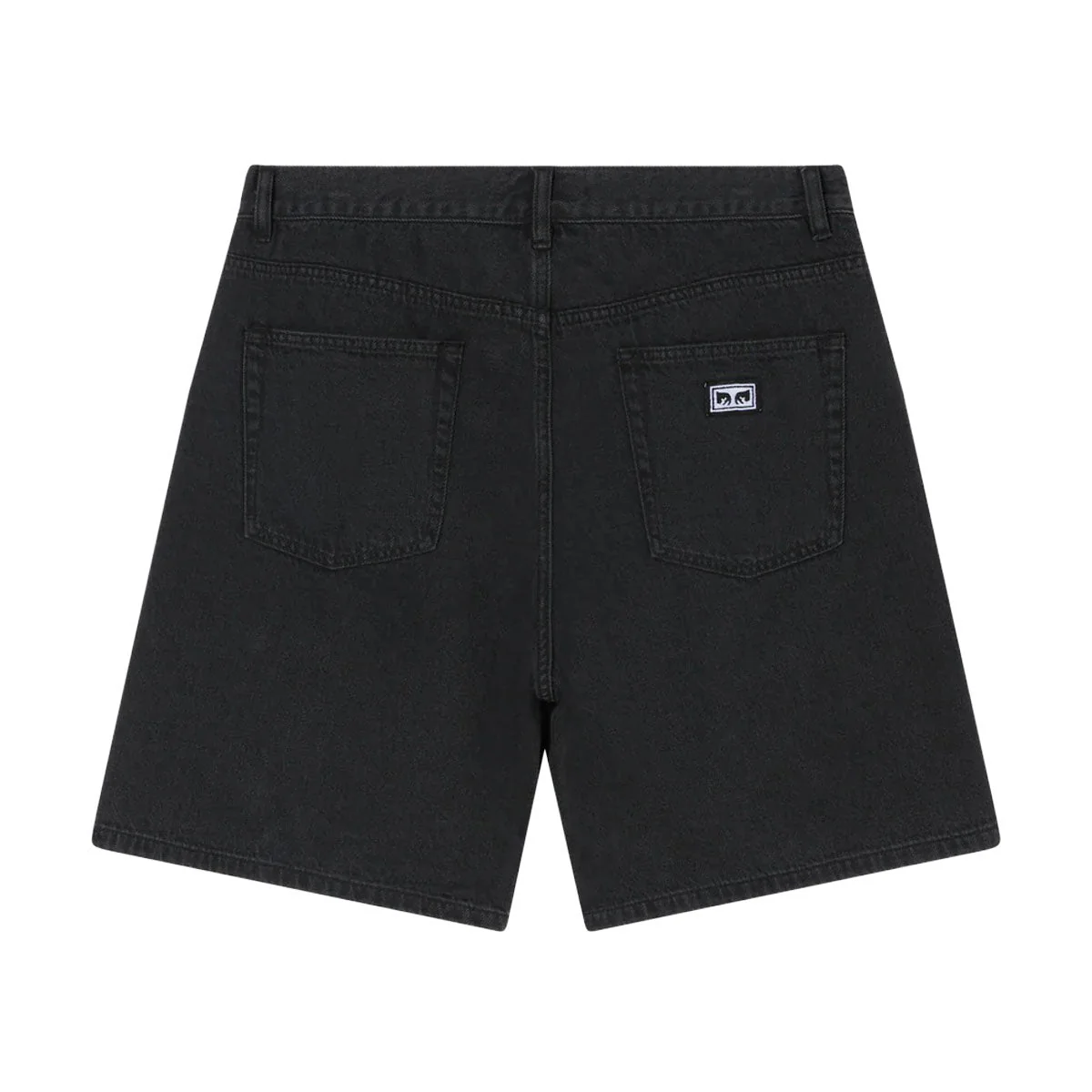 Obey Emerson Denim Shorts - Washed Black - Image 2