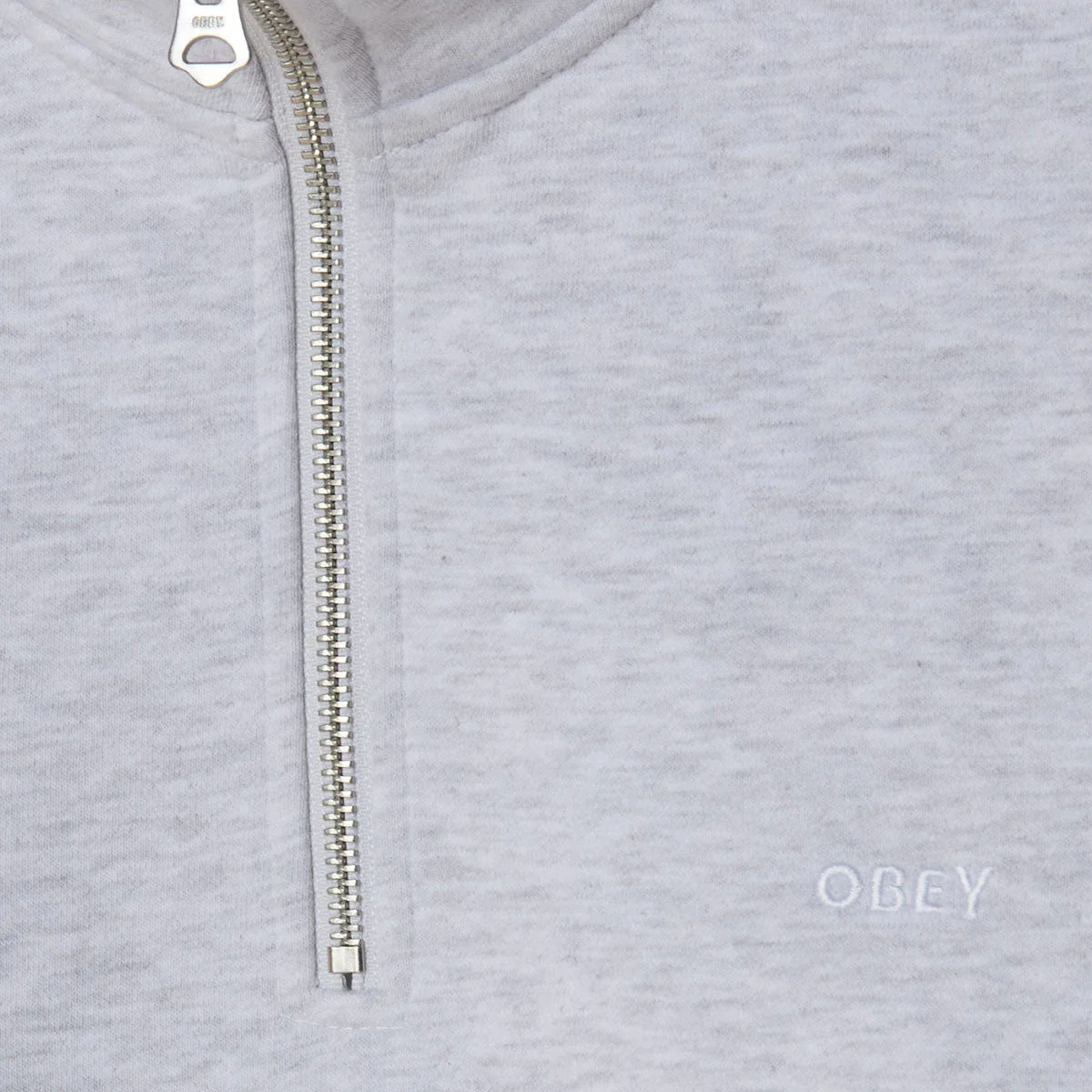 Obey Established Works Bold Mock Sweatshirt - Ash Grey - Image 3