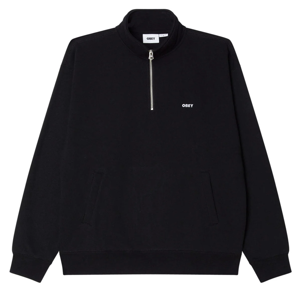 Obey Established Works Bold Mock Sweatshirt - Black