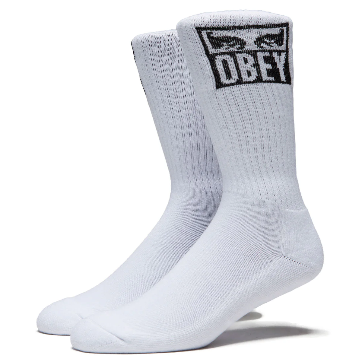Obey Eyes Icon Socks - White