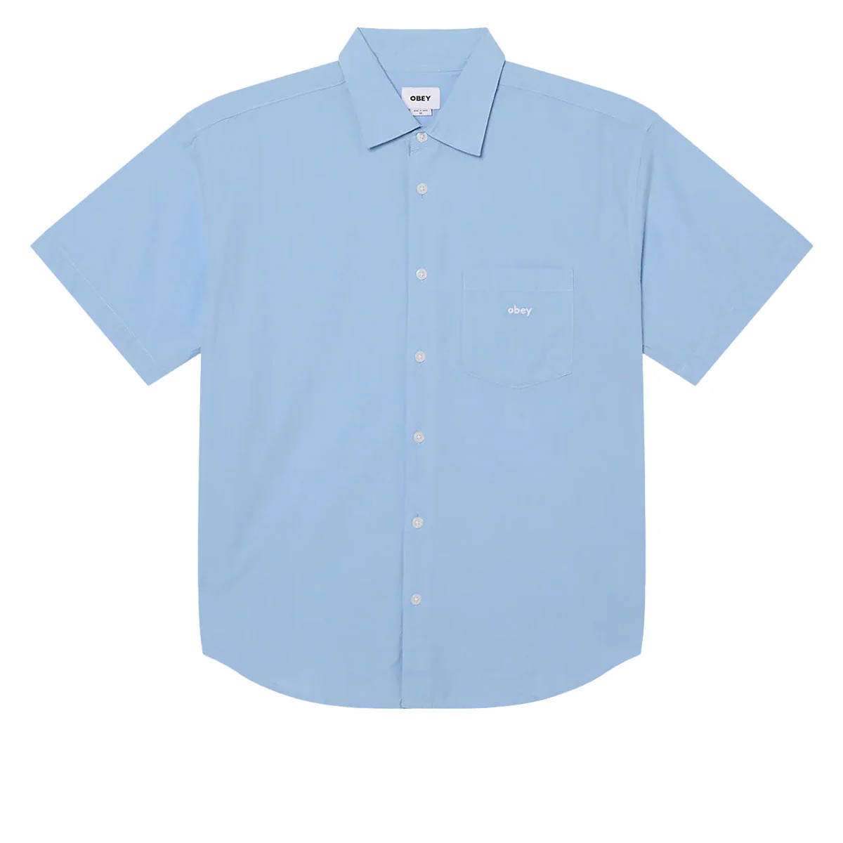 Obey Jamie Woven Shirt - Sky Blue Multi