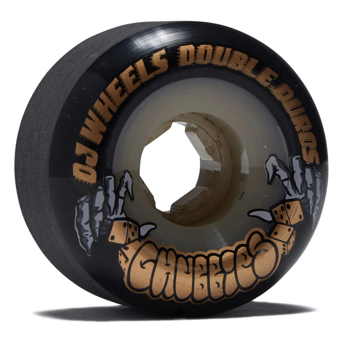 OJ Double Duro Gum Chubbies 99a/95a Skateboard Wheels - Black - 56mm