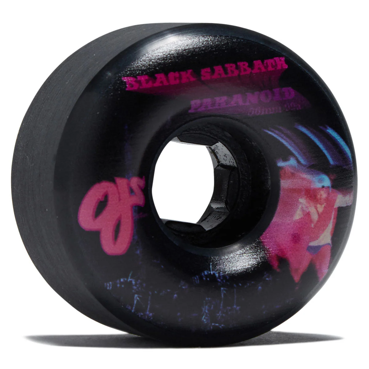 OJ x Black Sabbath Paranoid Chubbies 99a Skateboard Wheels - Black - 56mm