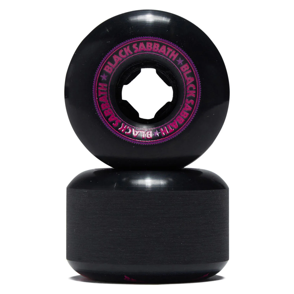 OJ x Black Sabbath Paranoid Chubbies 99a Skateboard Wheels - Black - 56mm - Image 2