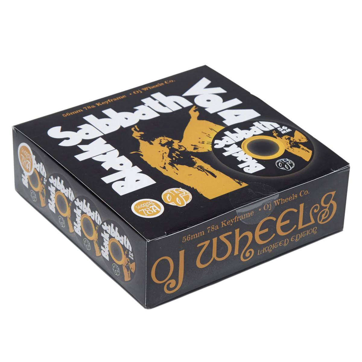 OJ x Black Sabbath Vol 4 Keyframe 78a Skateboard Wheels - Black - 56mm - Image 3