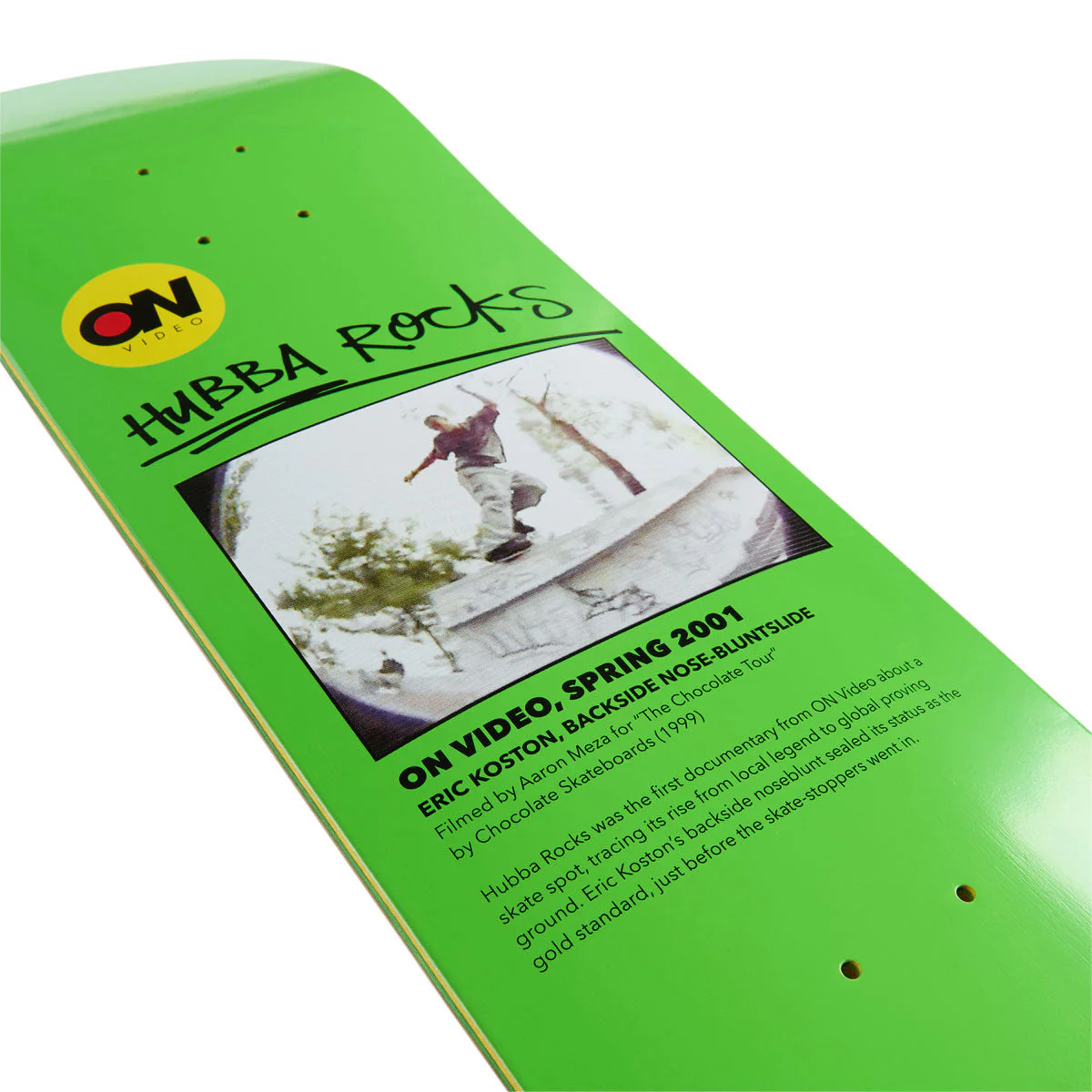 On Video Hubba Rocks Skateboard Deck - 8.375" - Image 3