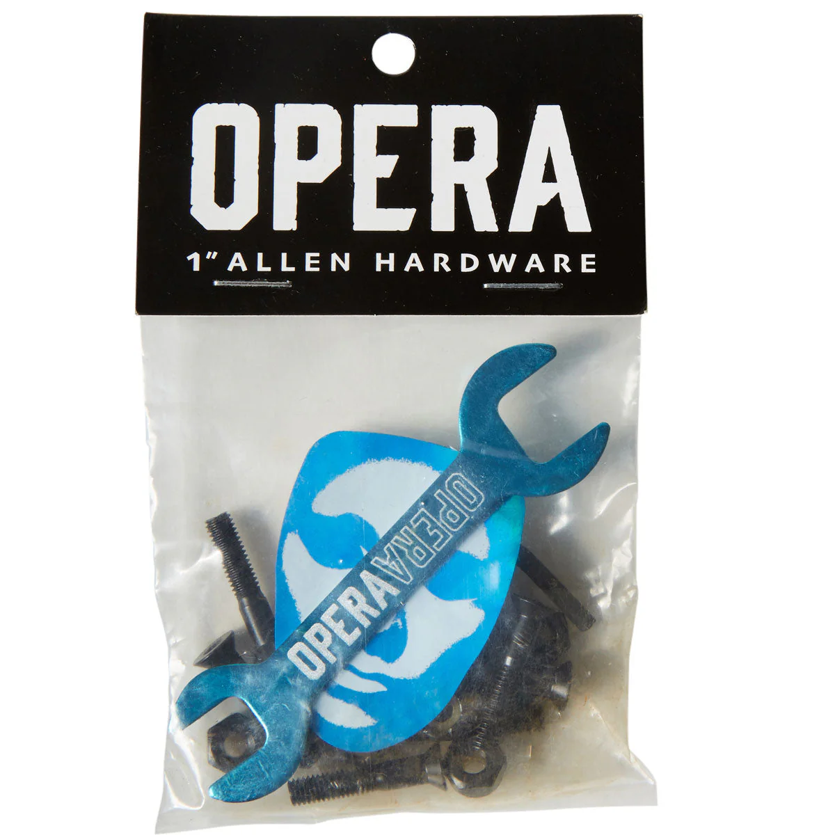 Opera Allen Hardware - Black/Blue - 1"