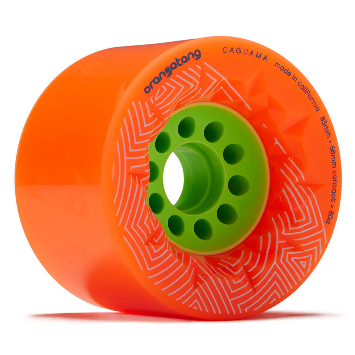 Orangatang Caguama 80a Longboard Wheels - Orange - 85mm