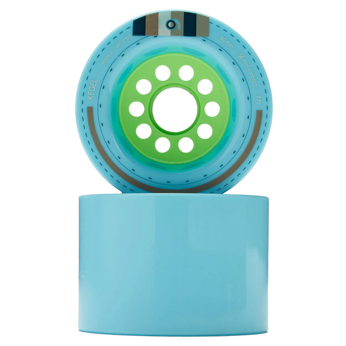 Orangatang Kegel 77a Longboard Wheels - Blue - 80mm - Image 2