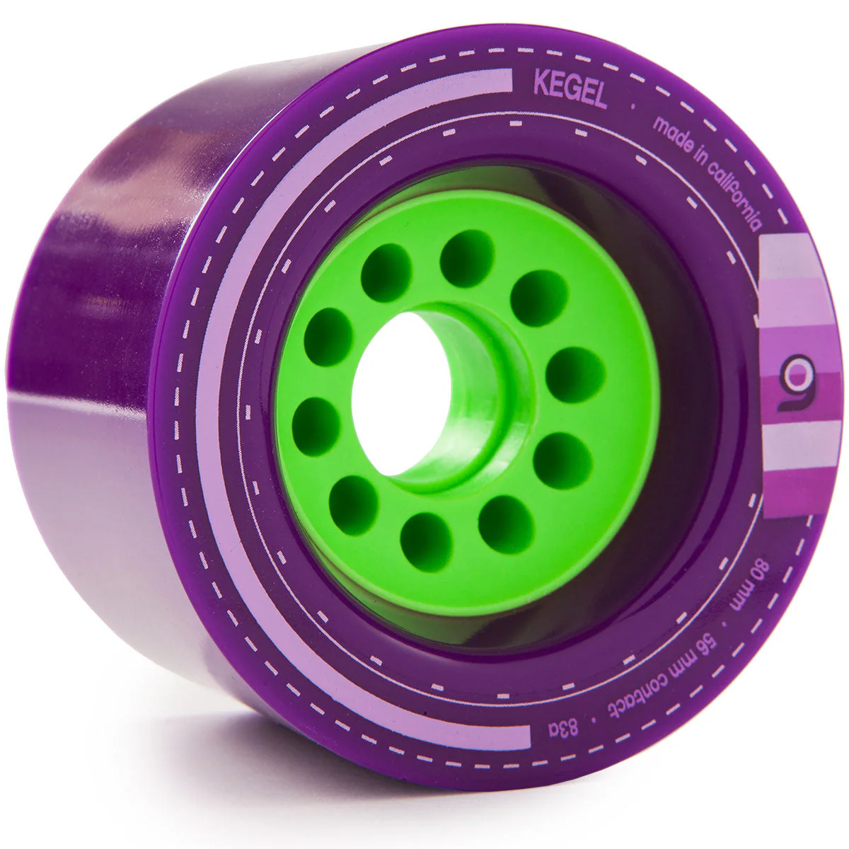 Orangatang Kegel 83a Longboard Wheels - Purple - 80mm