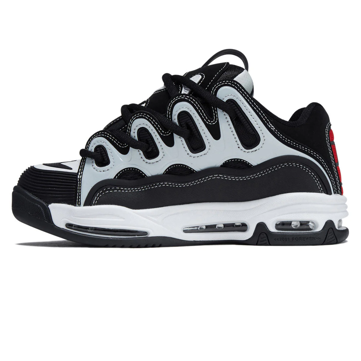 Osiris D3 2001 Shoes - Black/White/Red - Image 2