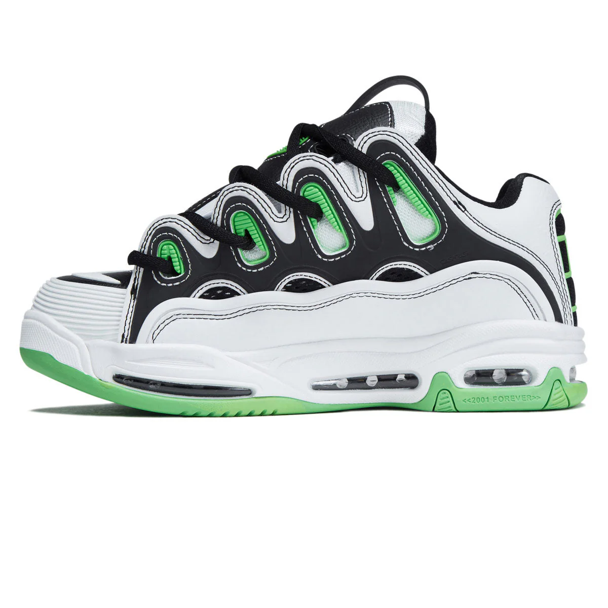 Osiris D3 2001 Shoes - White/Black/Green - Image 2