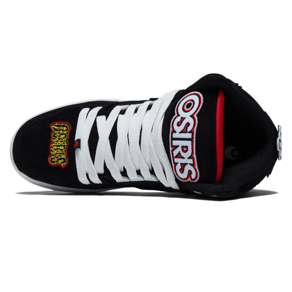 Osiris NYC 83 CLK Shoes - Black/Red/Velcro - Image 3