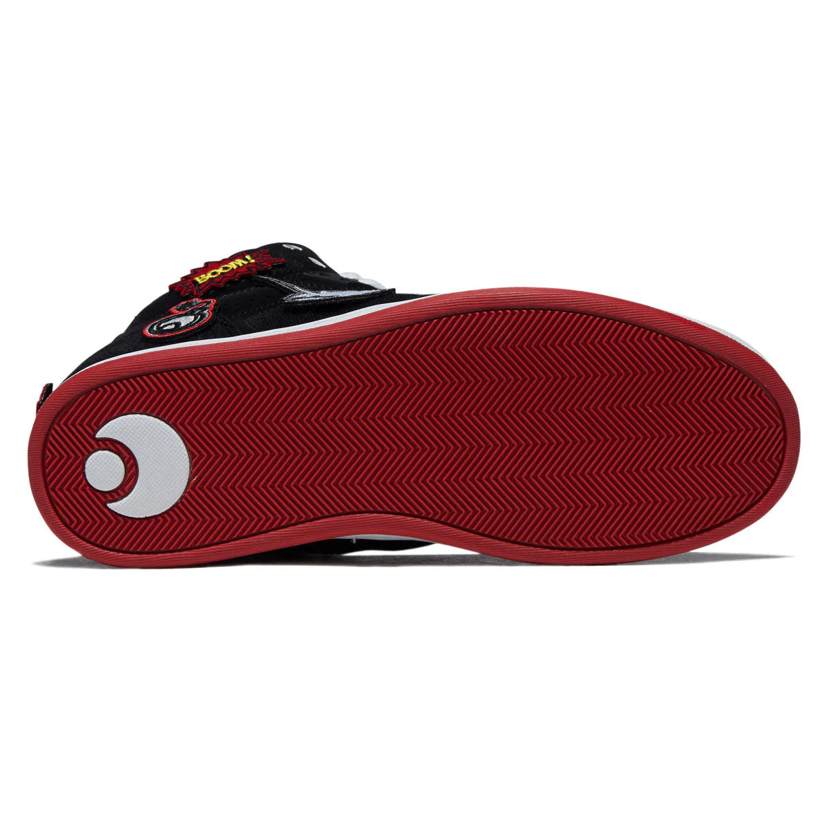 Osiris NYC 83 CLK Shoes - Black/Red/Velcro - Image 4
