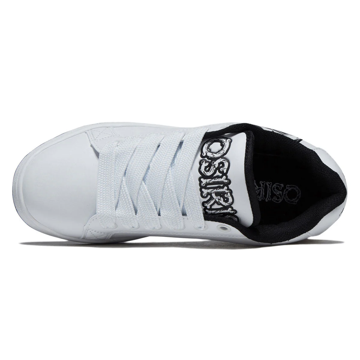 Osiris Troma Alt Shoes - White/Black/Skull - Image 3