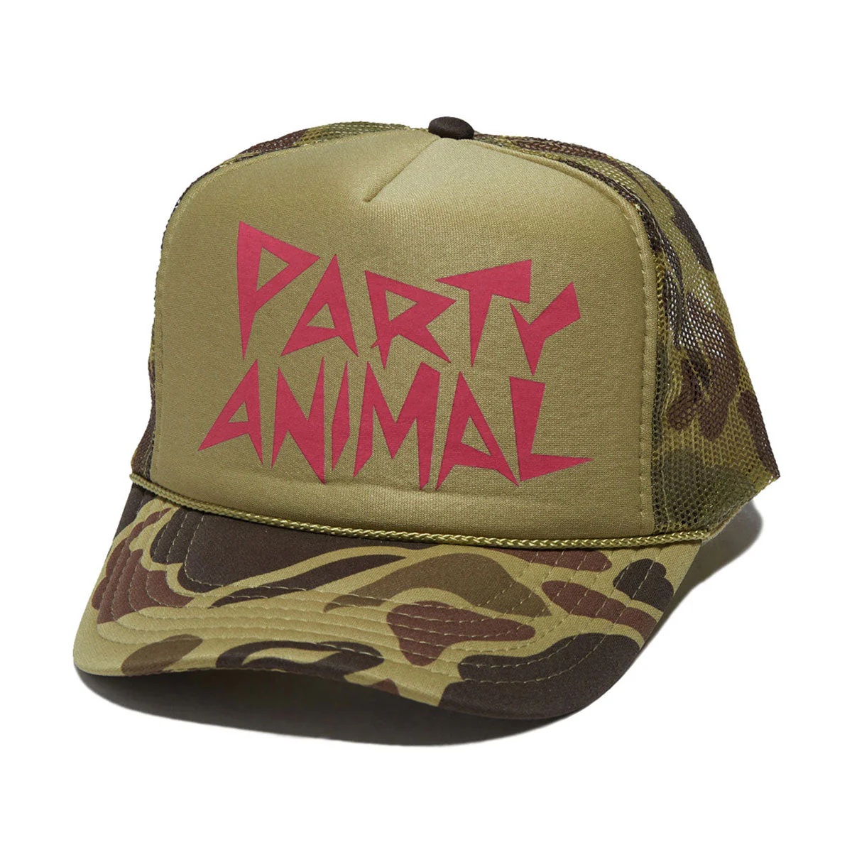 Party Animal Chant Trucker Hat - Camo