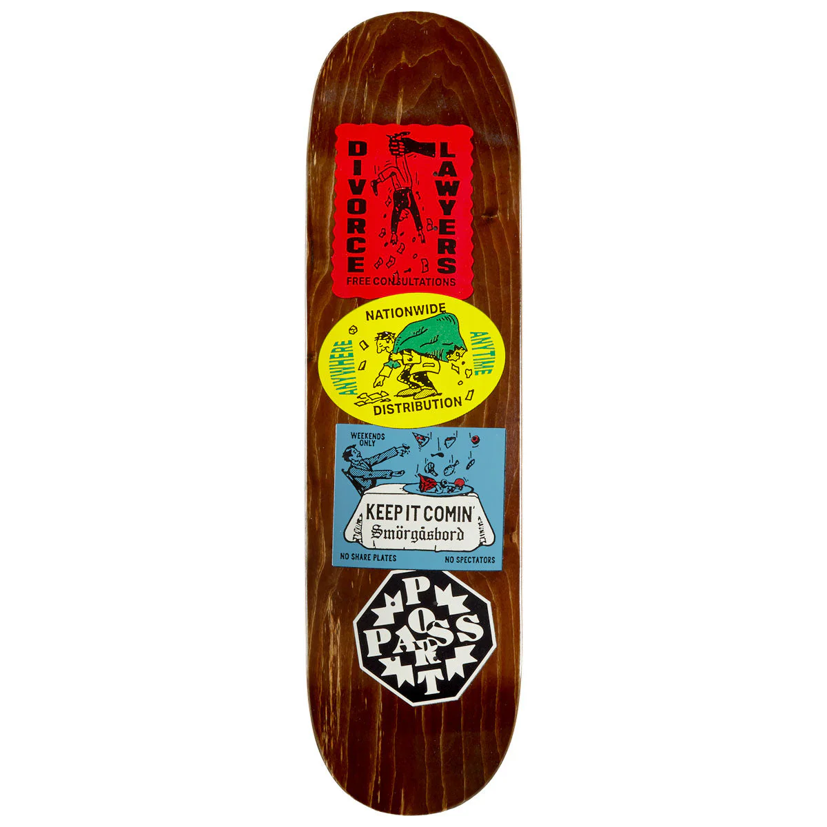 Passport Coaster Series Distribution Skateboard Deck - 8.50"