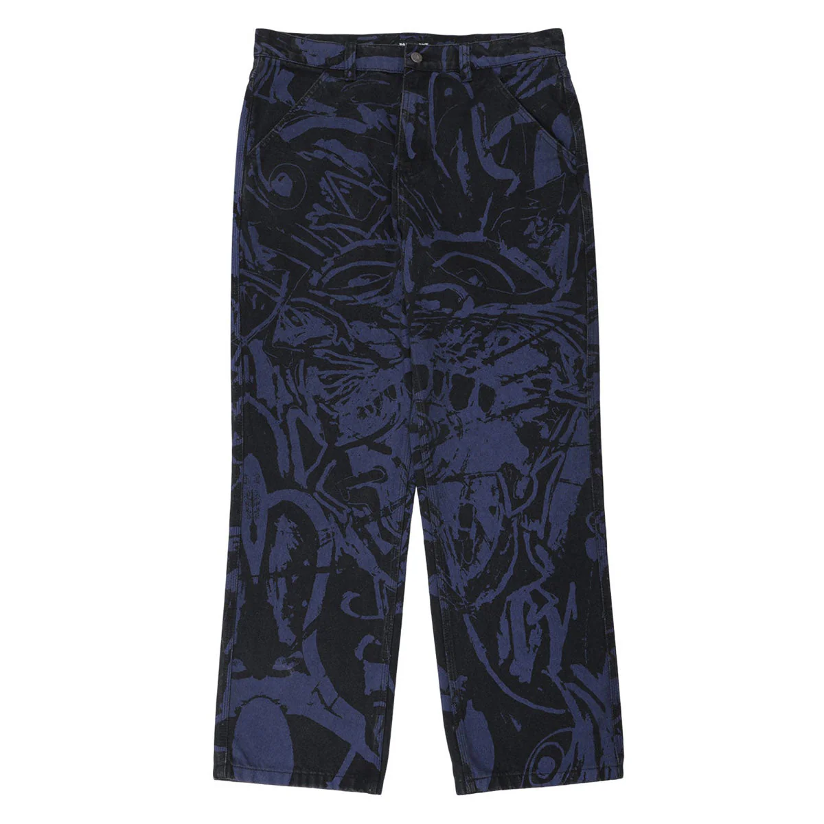Passport Goes Around Workers Club Classic Jeans - Black/Navy