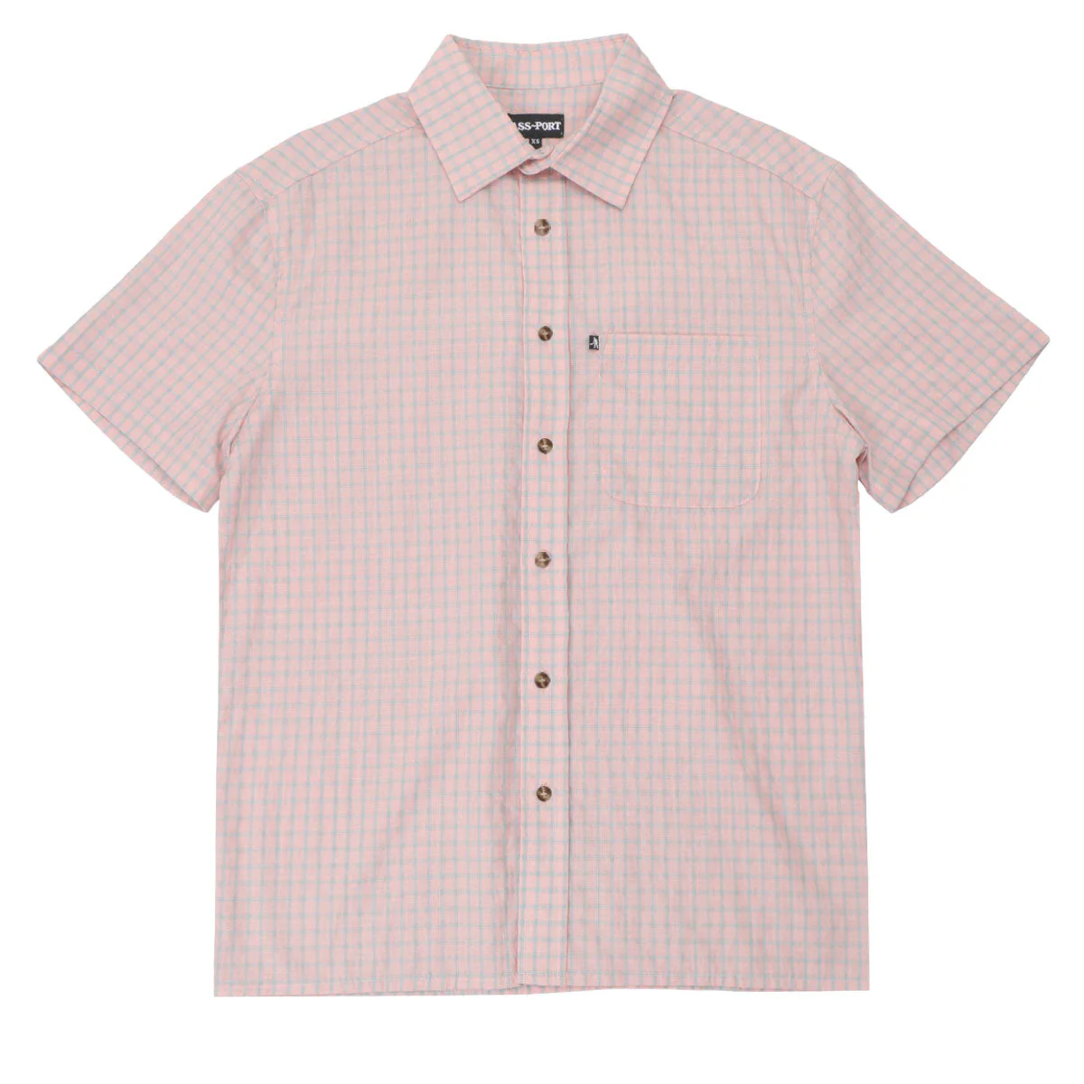 Passport Workers Check Shirt - Light Pink