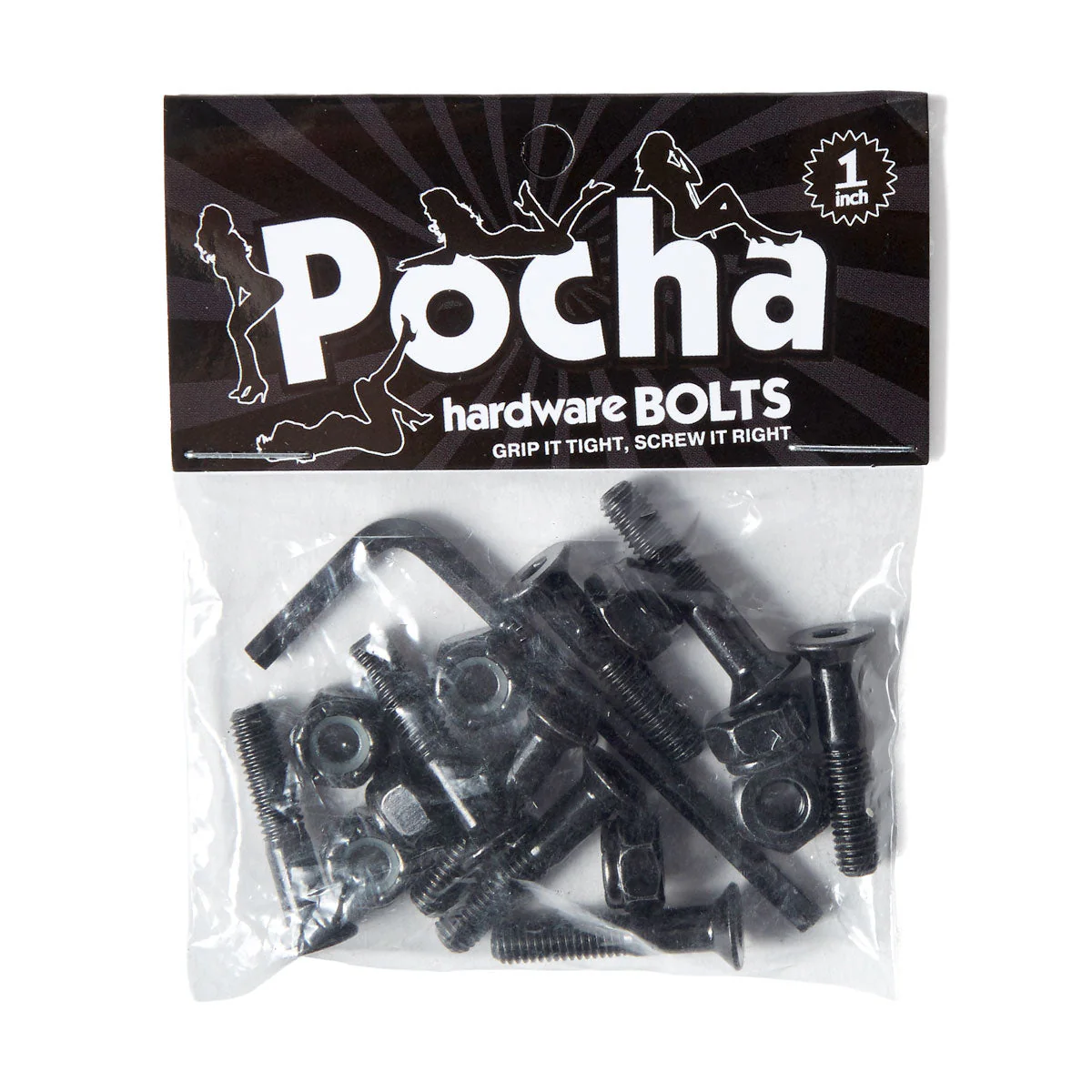 Pocha World Party Allen Hardware - Black - 1"
