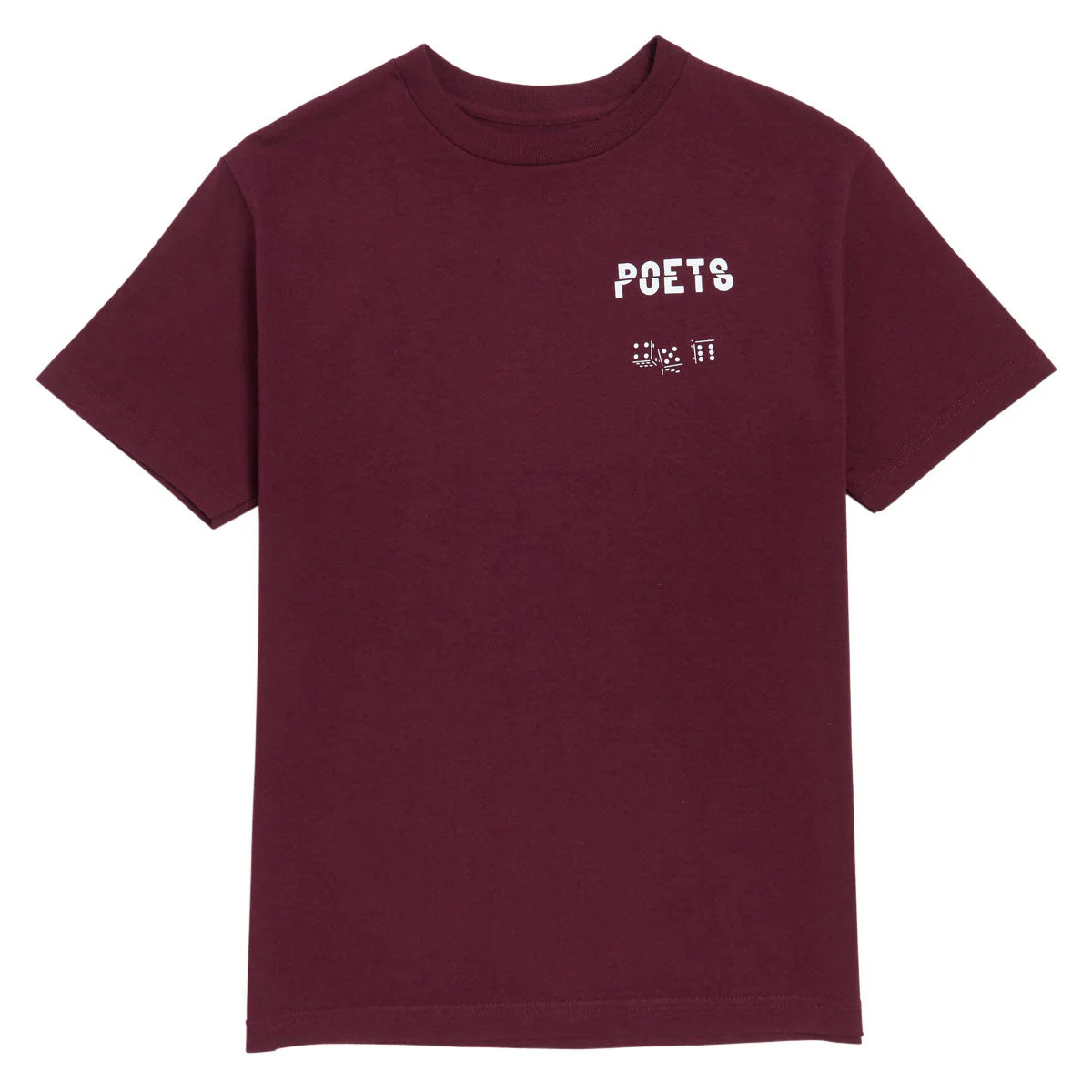 Poets Cee-Lo Screened T-Shirt - Burgundy