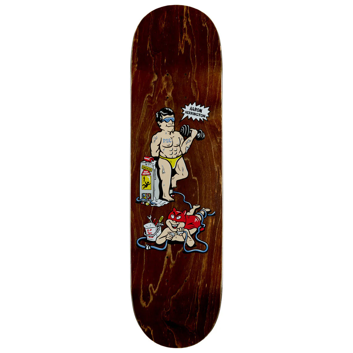 Polar Aaron Herrington Pumping Iron Skateboard Deck - 8.50"