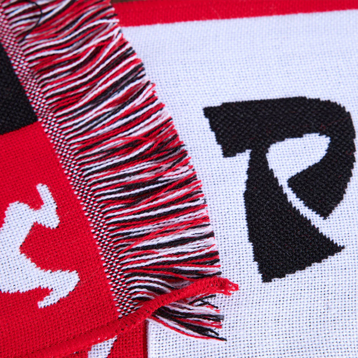 Polar Checkers Football Scarf - Red - Image 4