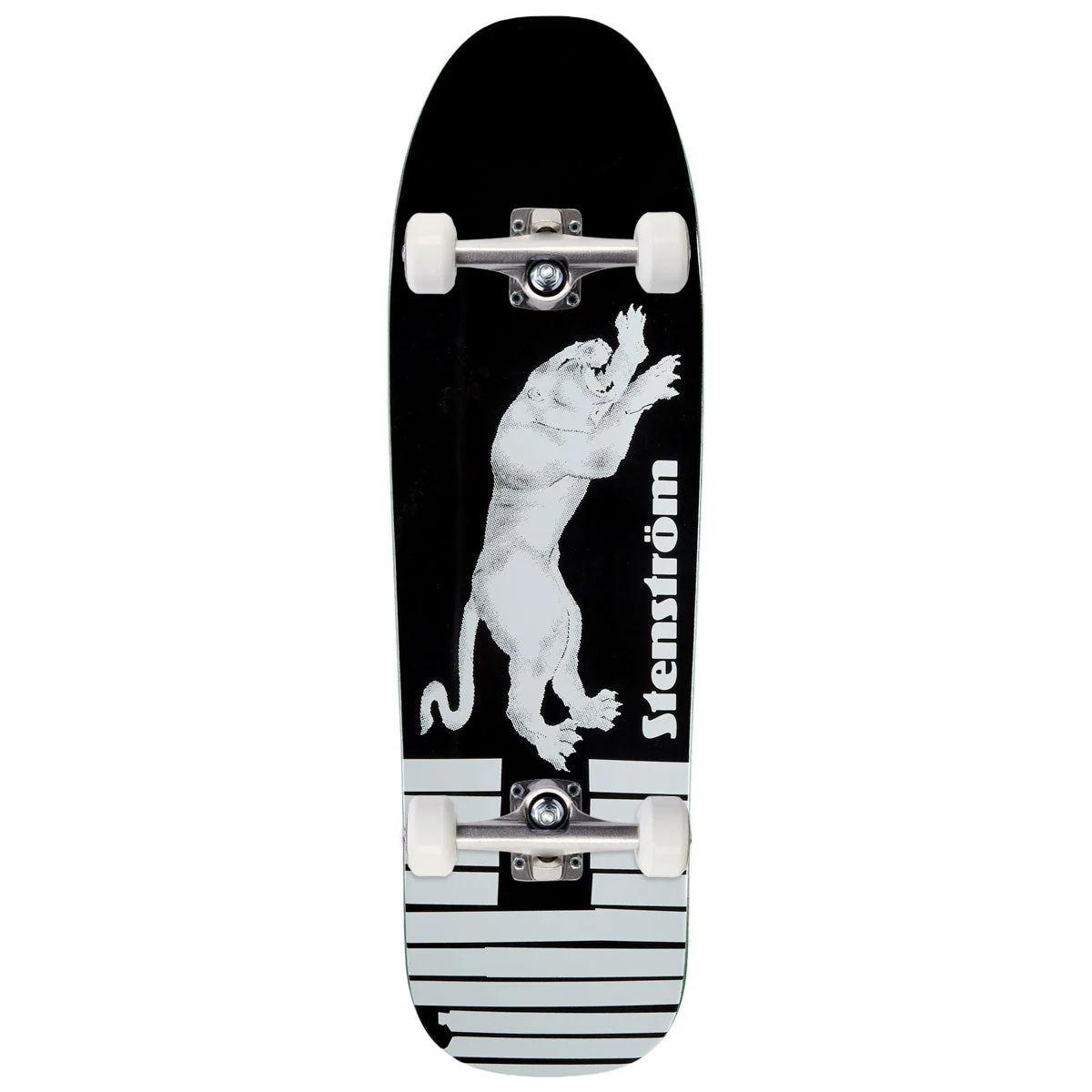 Polar David Stenström Tape & Panther D1 Shape Skateboard Complete - Black - 9.25"