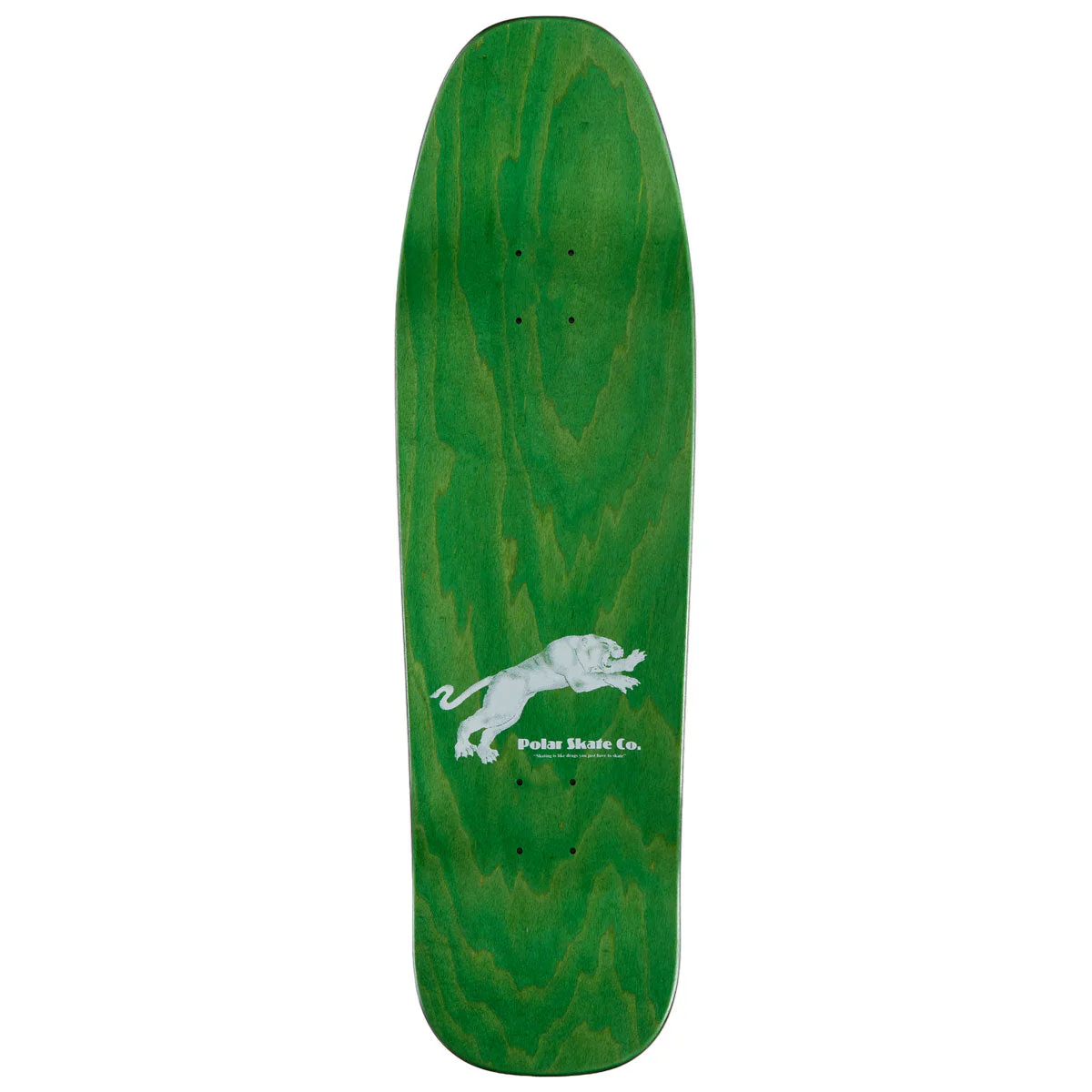 Polar David Stenström Tape & Panther D1 Shape Skateboard Deck - Black - 9.25" - Image 2