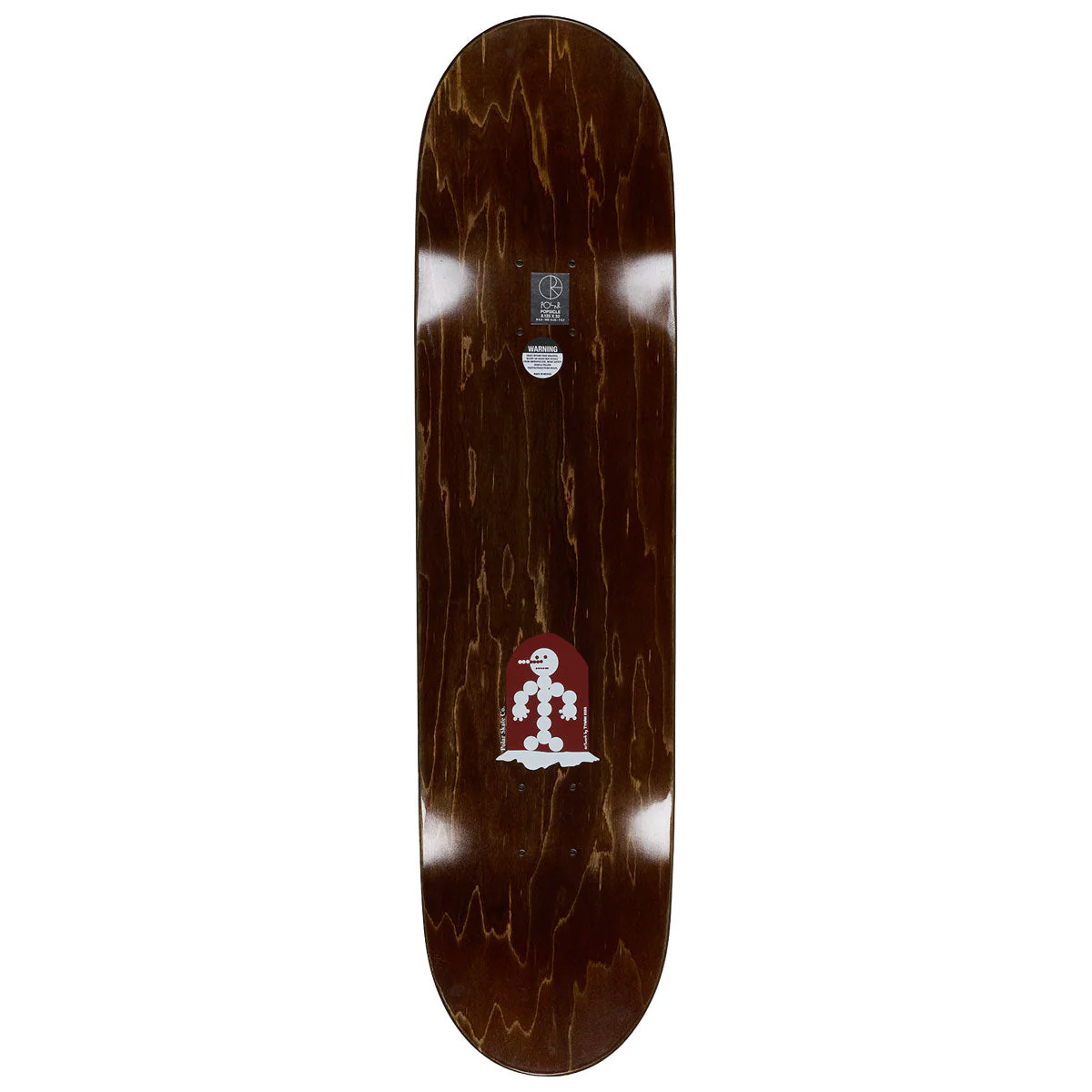 Polar Emile Laurent Snowman Skateboard Deck - Wine - 8.25" - Image 2