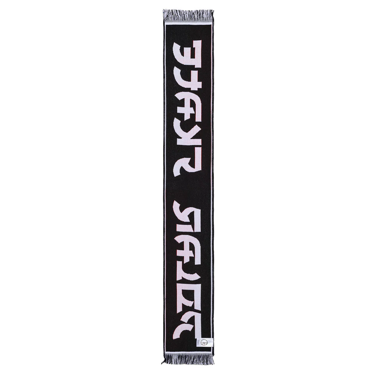 Polar Football Squares Scarf - Orange/Grey - Image 3
