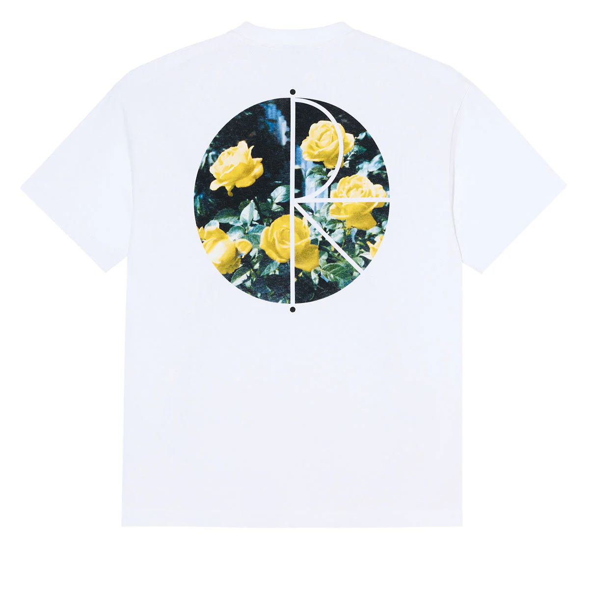 Polar Martas Roses Fill Logo T-Shirt - White