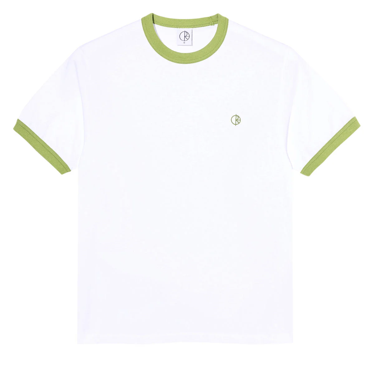 Polar Ringer T-Shirt - White/Peridot
