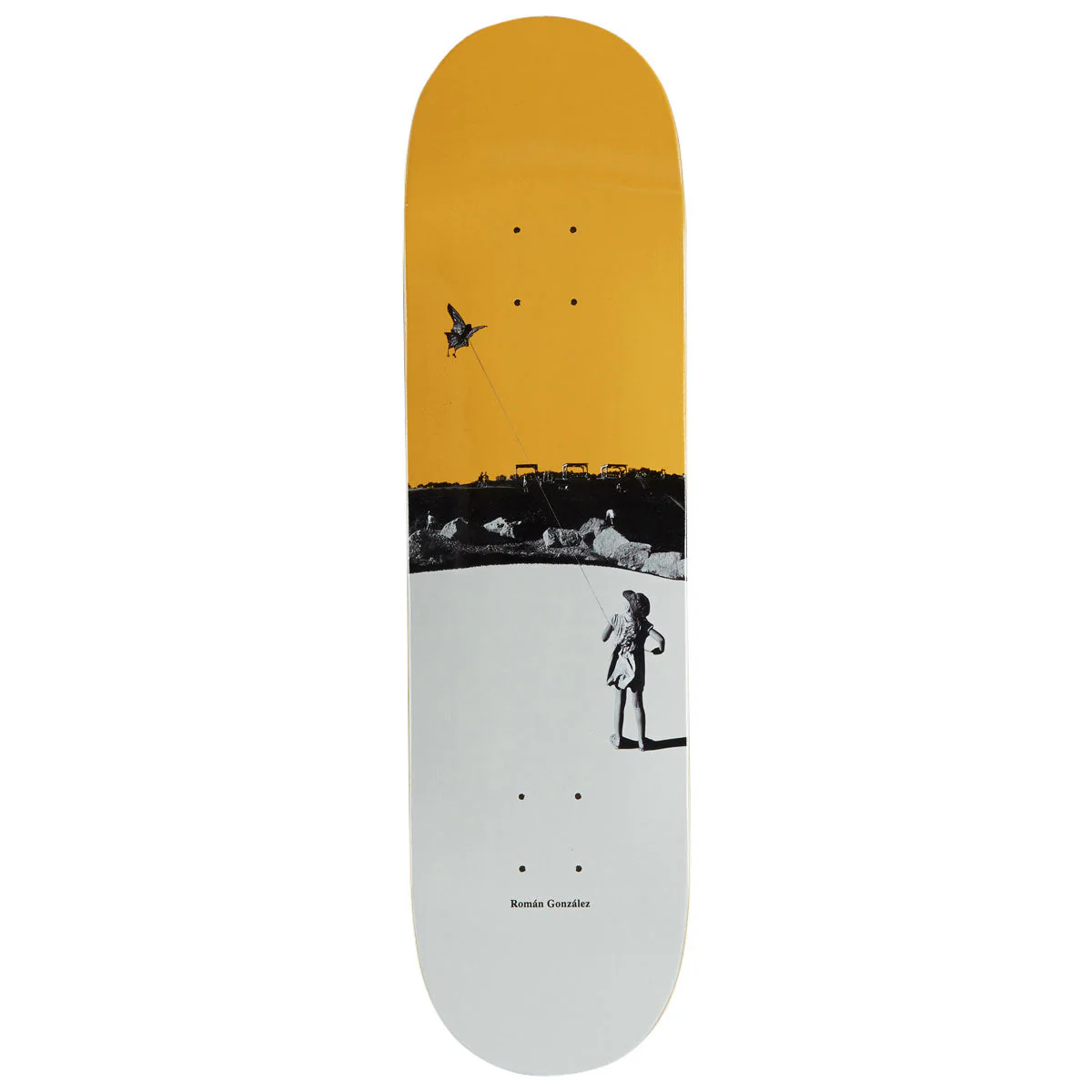 Polar Roman Gonzalez Kite Skateboard Deck - Yellow - 8.25"