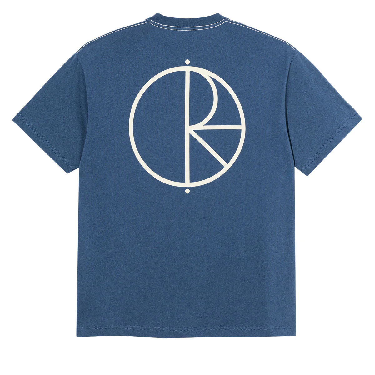 Polar Stroke Logo Contrast T-Shirt - Grey Blue