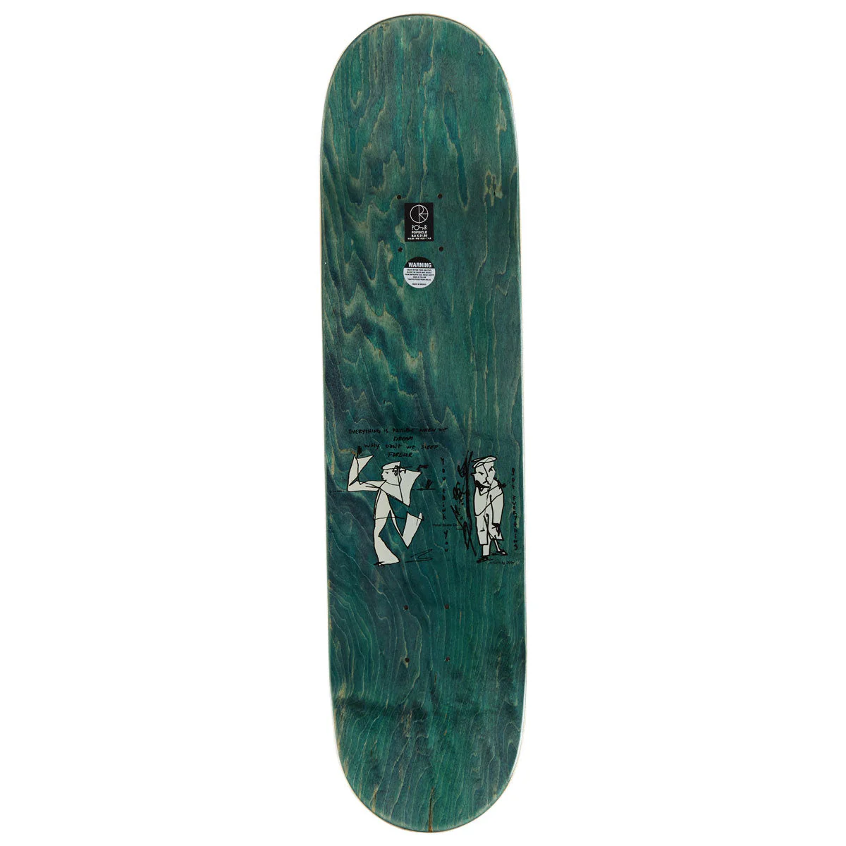 Polar Team Alv Sleep Forever Skateboard Deck - 8.00" - Image 2