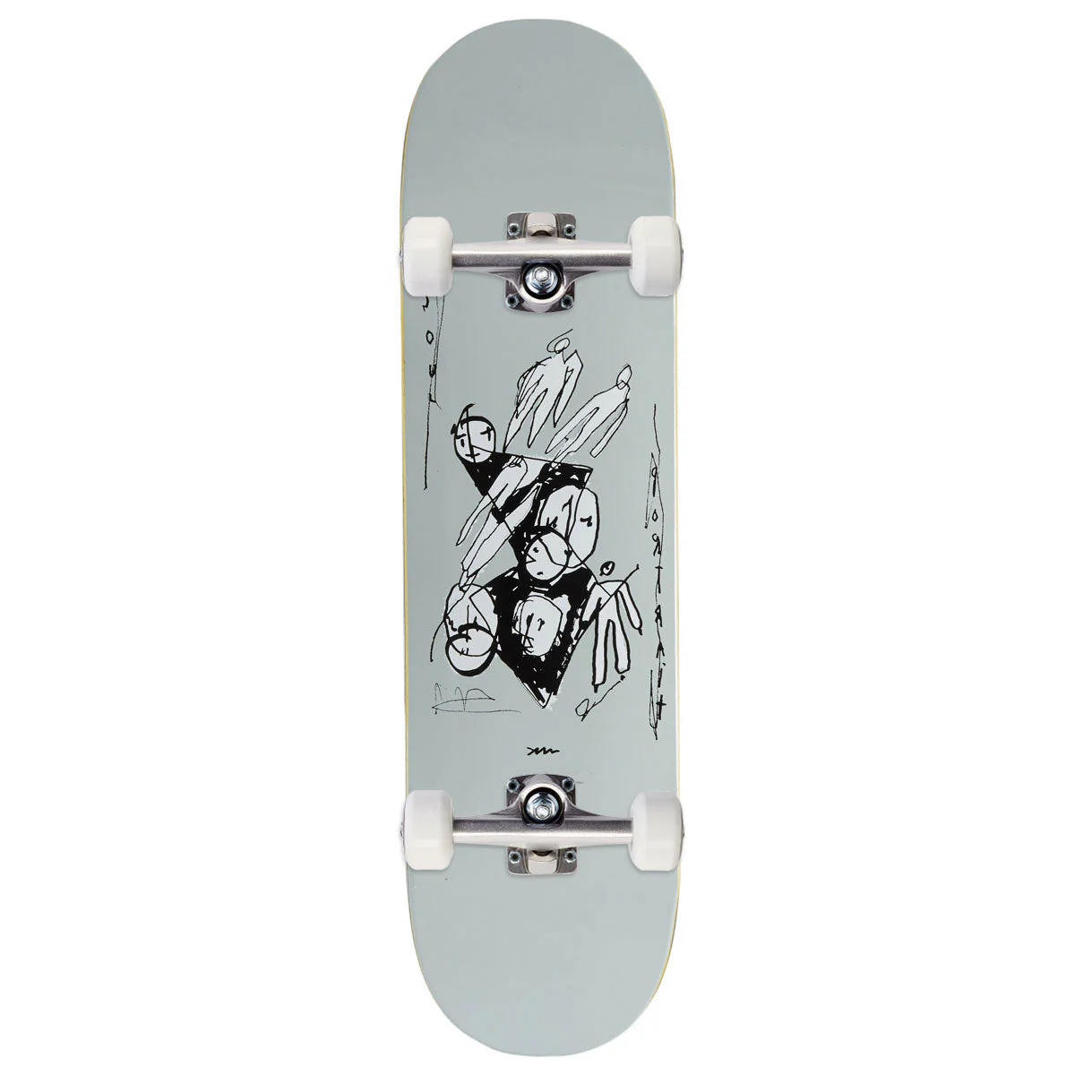Polar Team Alv Soul Portrait Skateboard Complete - Grey - 8.25"