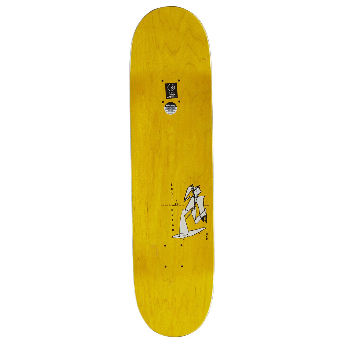 Polar Team Alv Soul Portrait Skateboard Complete - Grey - 8.25" - Image 2