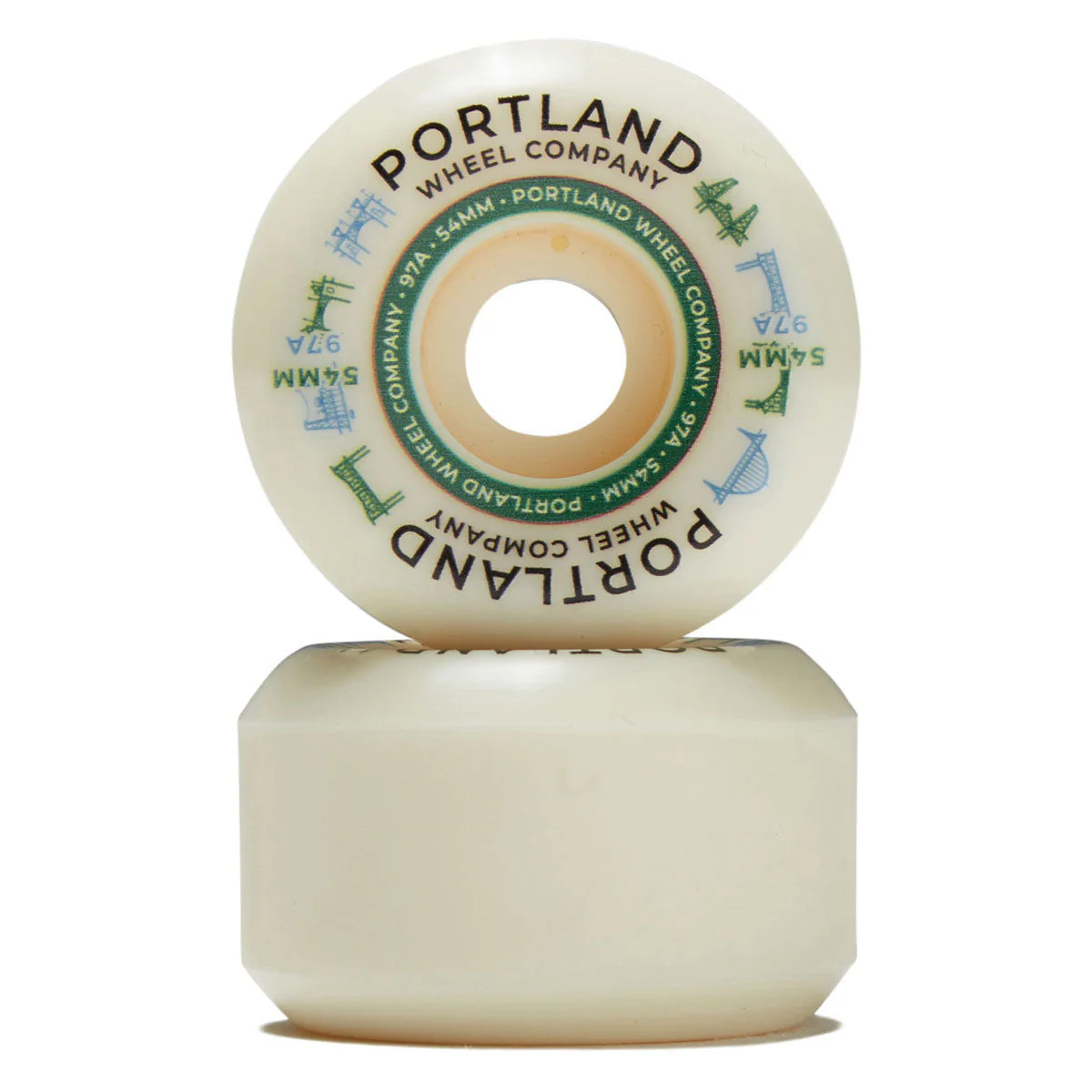 Portland Wheel Company Bridge Town 97d Skateboard Wheels - 54mm - Image 2