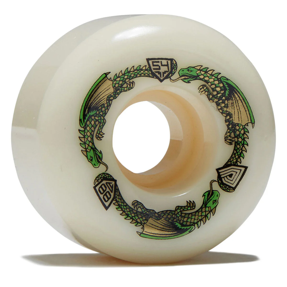 Powell-Peralta Dragon Formula 88a A2 Skateboard Wheels - Off White II - 54mm