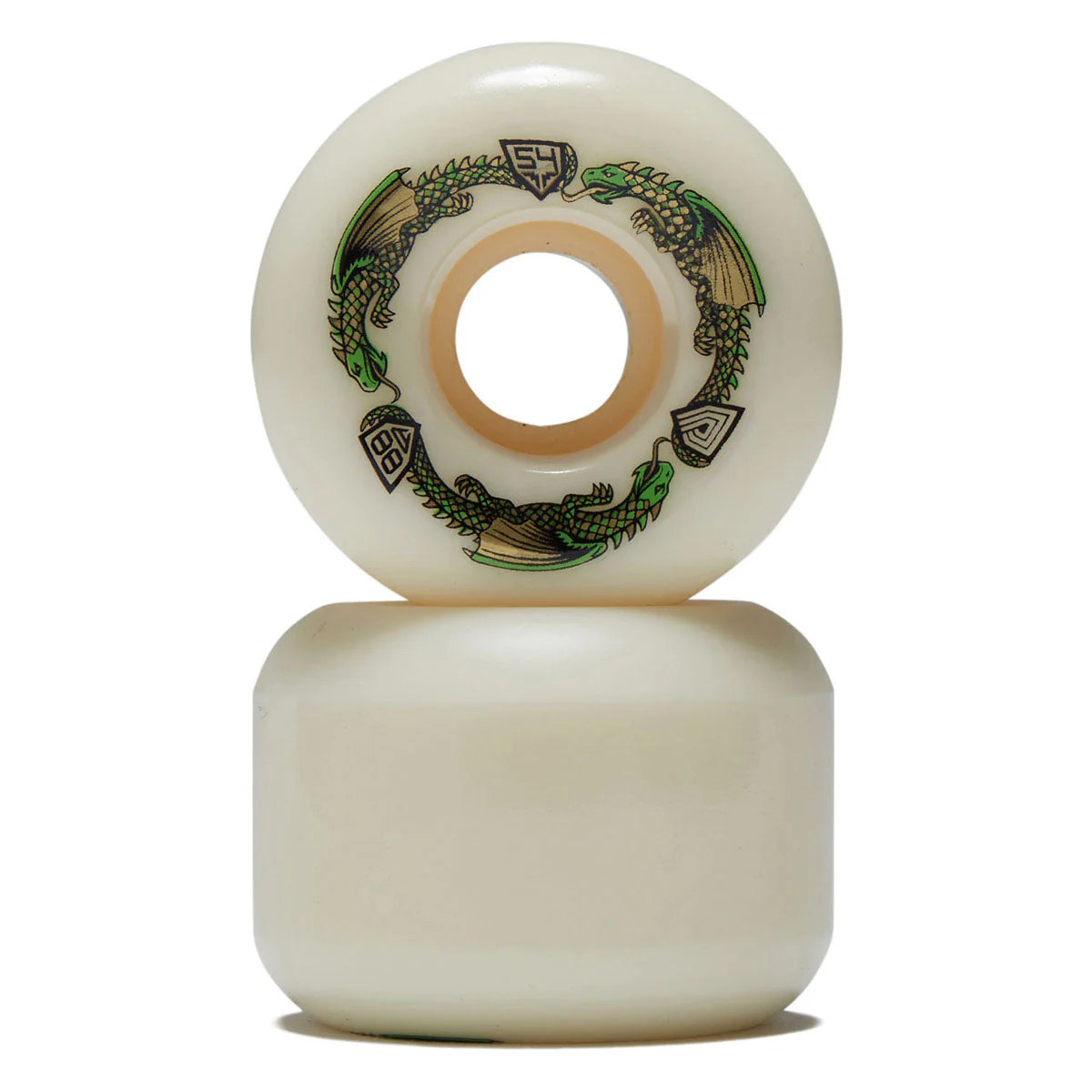 Powell-Peralta Dragon Formula 88a A2 Skateboard Wheels - Off White II - 54mm - Image 2