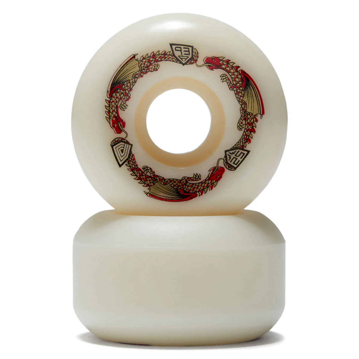 Powell-Peralta Dragon Formula 93a V5 Skateboard Wheels - Off White II - 52mm - Image 2