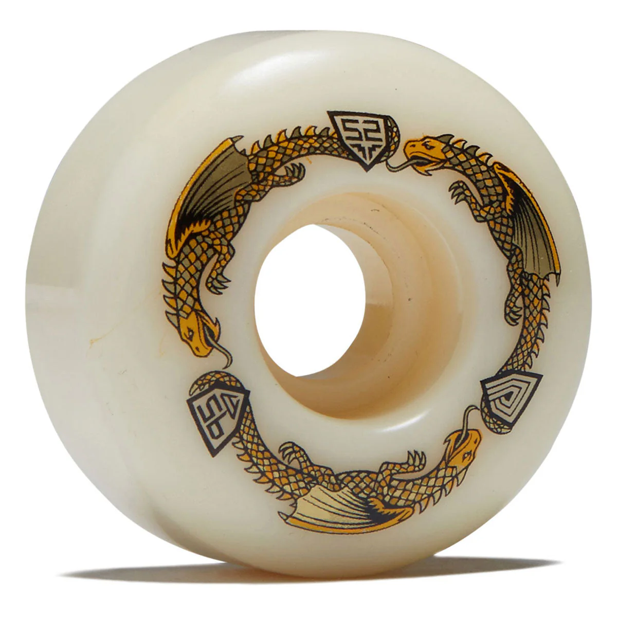 Powell-Peralta Dragon Formula 95a V1 Skateboard Wheels - Off White - 52mm