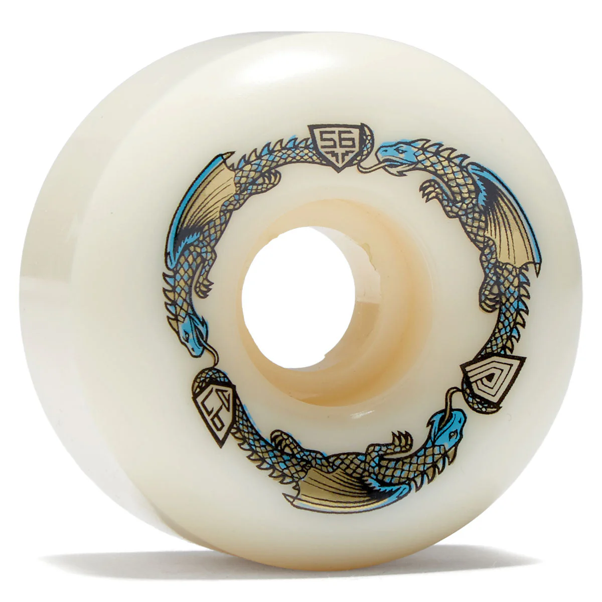 Powell-Peralta Dragon Formula 97a V6 Skateboard Wheels - Off White - 56mm