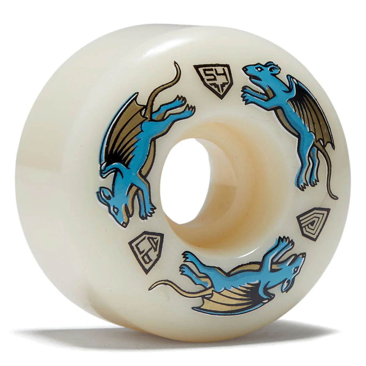 Powell-Peralta Dragon Formula Nano Rat 97a AV4 Skateboard Wheels - Off White - 54mm