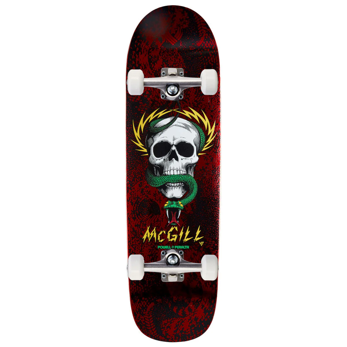 Powell-Peralta Flight Mike McGill Skull & Snake Skateboard Complete - Red Foil - 9.01"