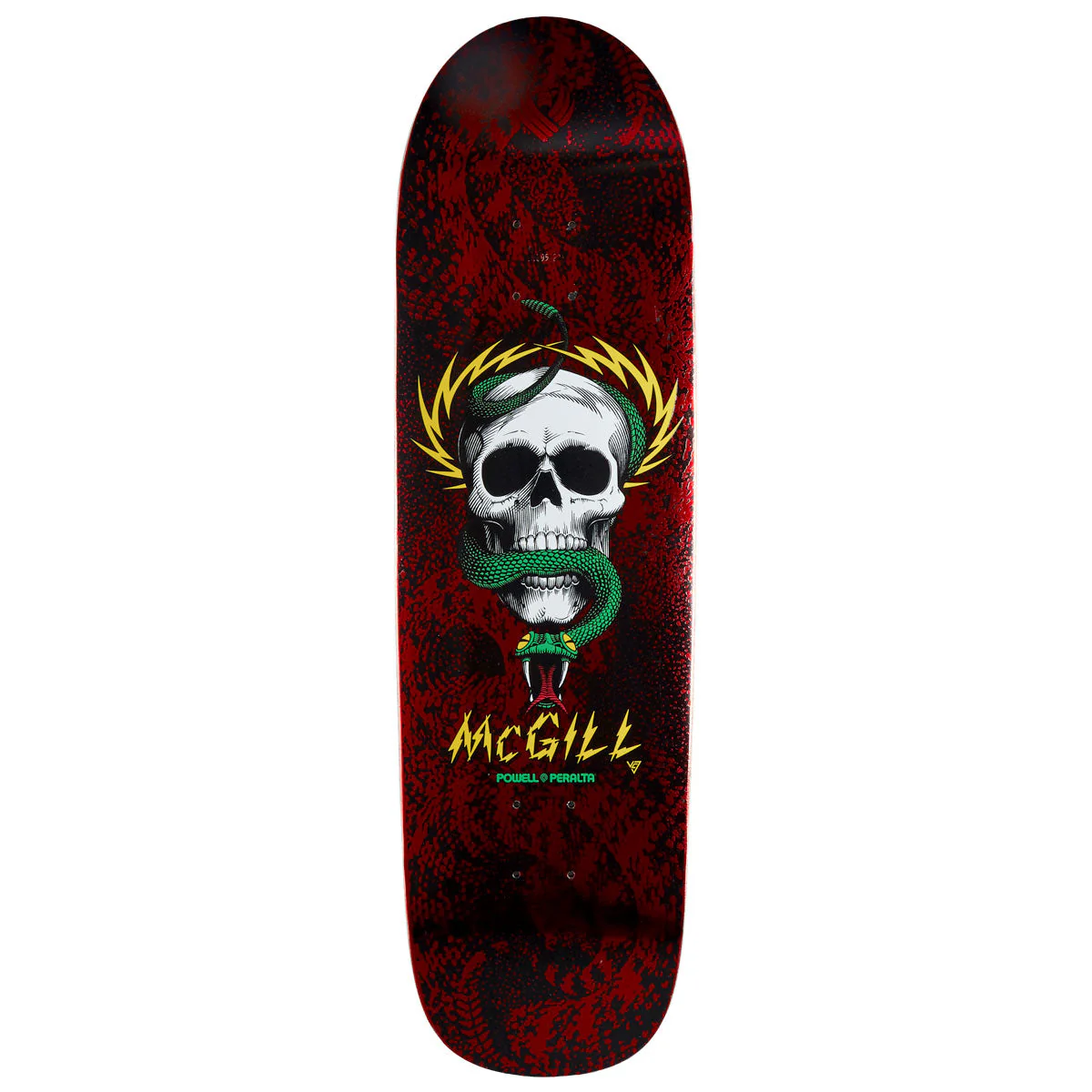 Powell-Peralta Flight Mike McGill Skull & Snake Skateboard Deck - Red Foil - 9.01"