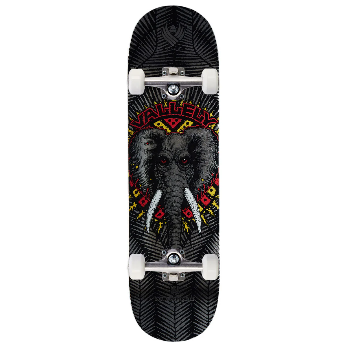 Powell-Peralta Flight Mike Vallely Elephant 02 Skateboard Complete - Silver Foil - 8.38"